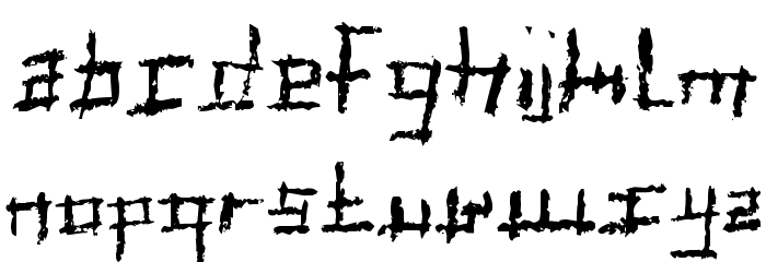Jungle Font LOWERCASE