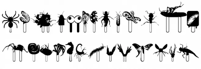 JunglefoodRegular Caratteri MINUSCOLO