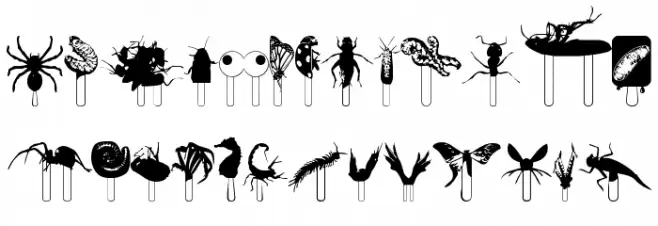 Junglefood Caratteri MINUSCOLO