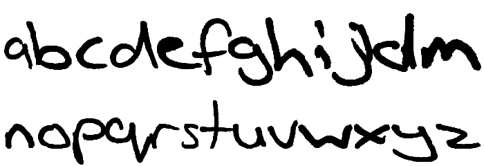Jungles Severly Crappy Font Font LOWERCASE