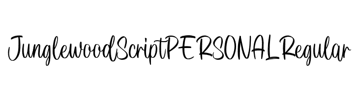 Junglewood Script PERSONAL Regular  لخطوط تنزيل