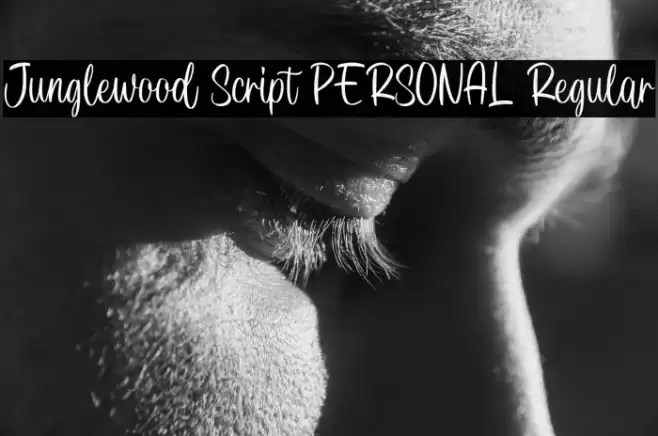 Junglewood Script PERSONAL Regular Font examples
