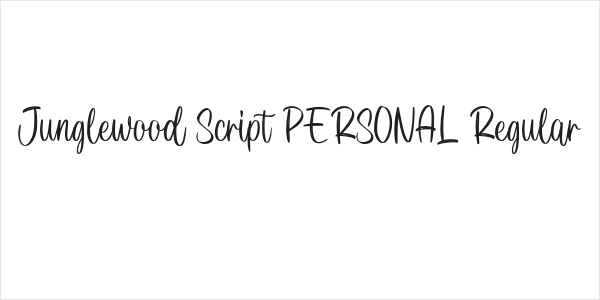 Junglewood Script PERSONAL Regular Logo