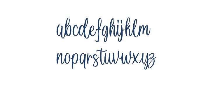 Junglewood Script PERSONAL Regular Lowercase