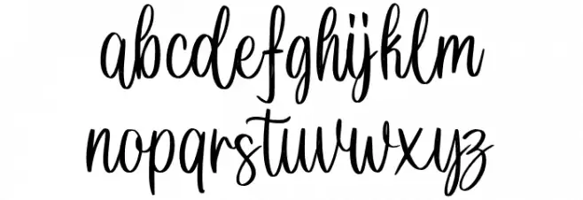 Junglewood Script PERSONAL Regular Fonte MINÚSCULAS
