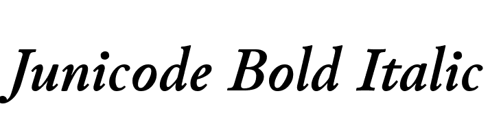 Junicode Bold Italic Font