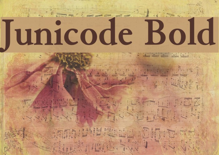 Junicode Bold Font examples