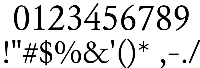 Junicode Font OTHER CHARS