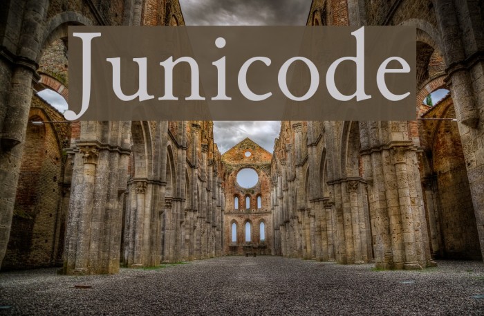 Junicode Font examples