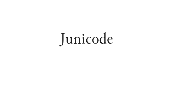 Junicode Logo