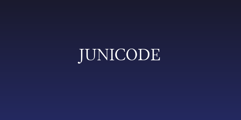 Junicode Social Header