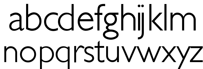 JunienLight Tryout Font LOWERCASE