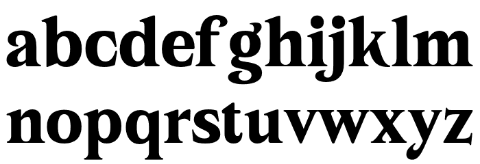 Junigarden Serif PERSONAL USE Regular Font LOWERCASE