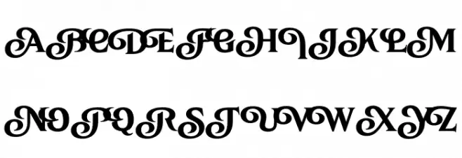 Junigarden Swash PERSONAL USE Regular Schriftart Groß