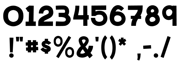 Junior Bold Font OTHER CHARS