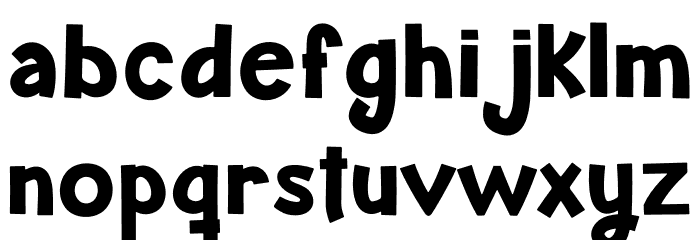 Junior Bold Font LOWERCASE