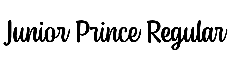 Junior Prince Regular  नि: शुल्क फ़ॉन्ट्स डाउनलोड