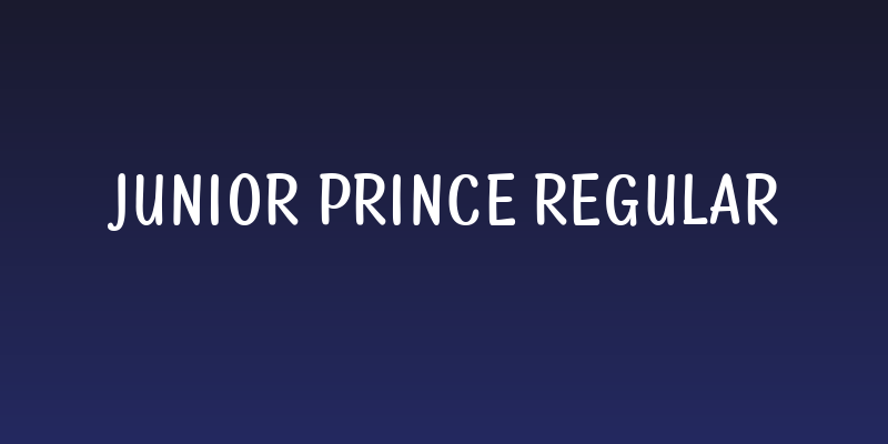 Junior Prince Regular Social Header