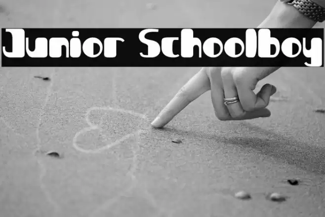 Junior Schoolboy Font examples