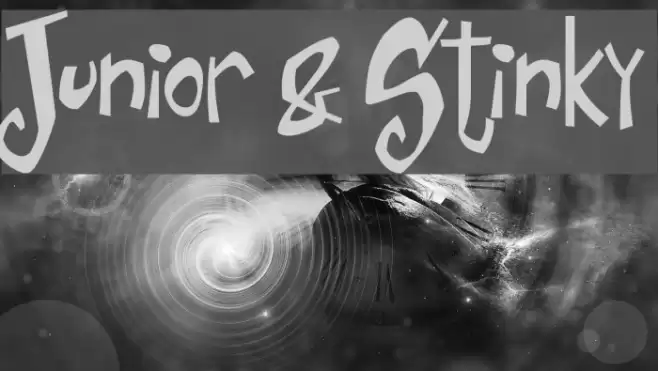 Junior & Stinky Font examples