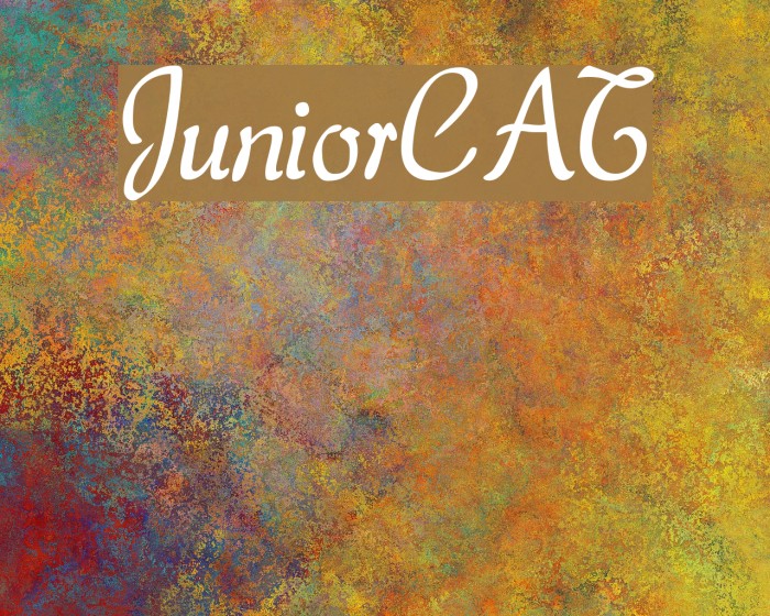 JuniorCAT Font examples