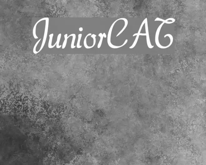 JuniorCAT Font examples