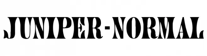 Juniper-Normal  Fuentes Gratis Descargar