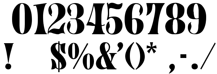 Juniper-Normal Font OTHER CHARS