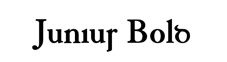 Junius Bold  フリーフォントのダウンロード
