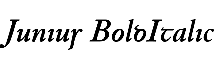 Junius BoldItalic  font caratteri gratis