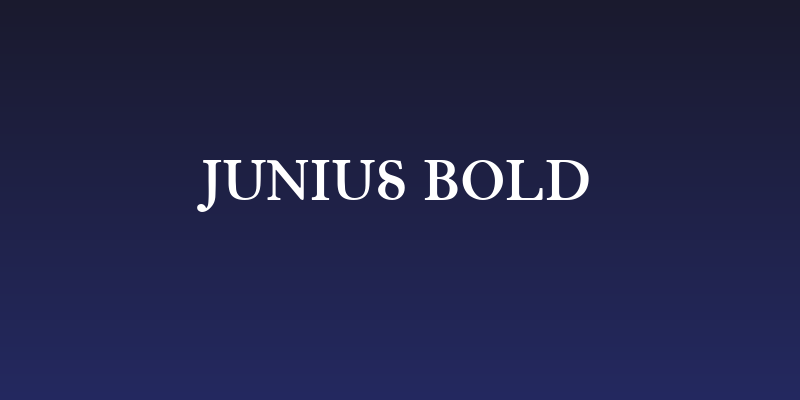 Junius Bold Social Header