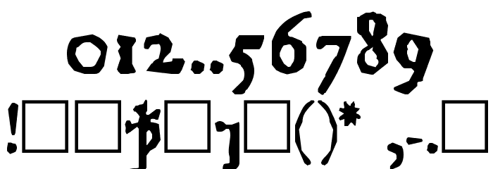 Junius Rough Font OTHER CHARS