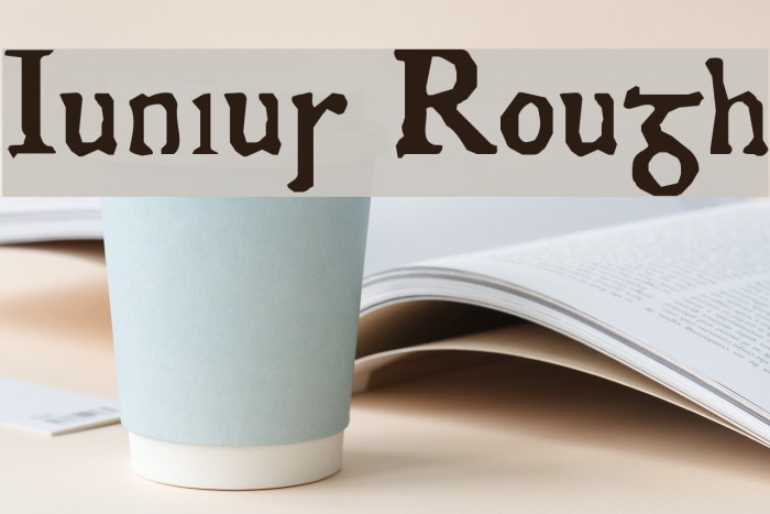 Junius Rough Font examples