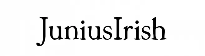 JuniusIrish  Frei Schriftart Herunterladen