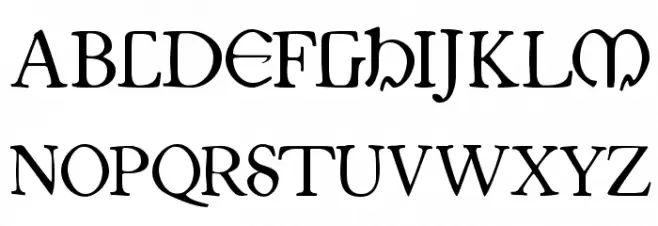 JuniusIrish 字体 大写