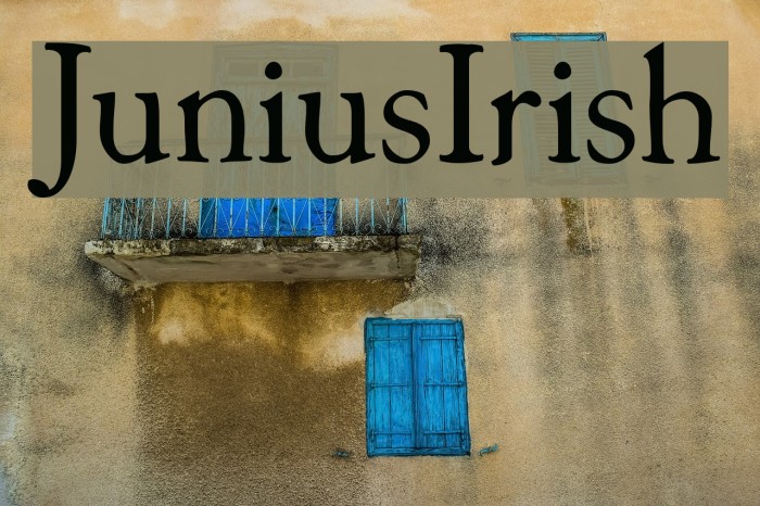 JuniusIrish Font examples