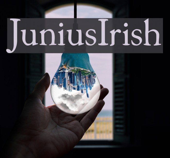 JuniusIrish Font examples