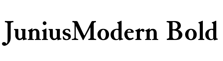 JuniusModern Bold Font