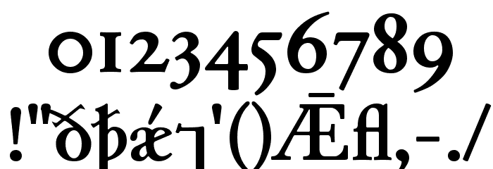 JuniusModern Bold Font OTHER CHARS