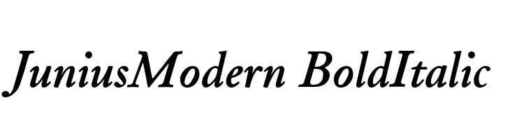 JuniusModern BoldItalic  font caratteri gratis