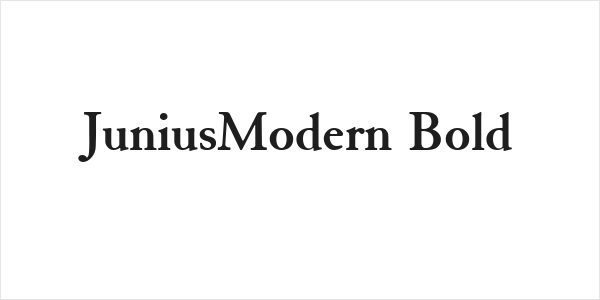 JuniusModern Bold Logo