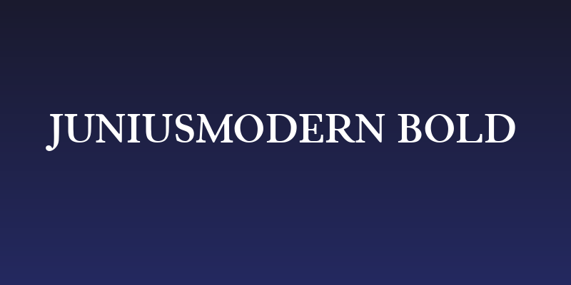 JuniusModern Bold Social Header