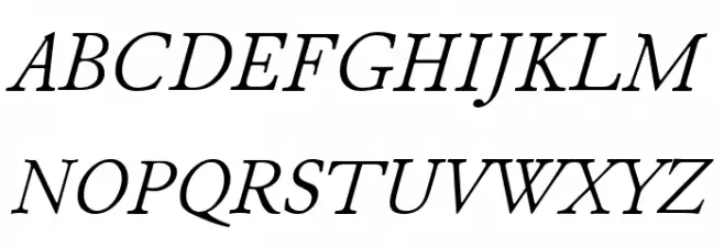 JuniusModern Italic Шрифта ВЕРХНИЙ