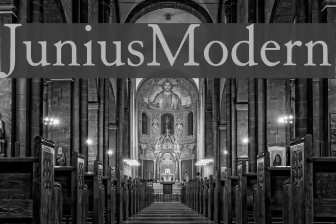 JuniusModern Font examples