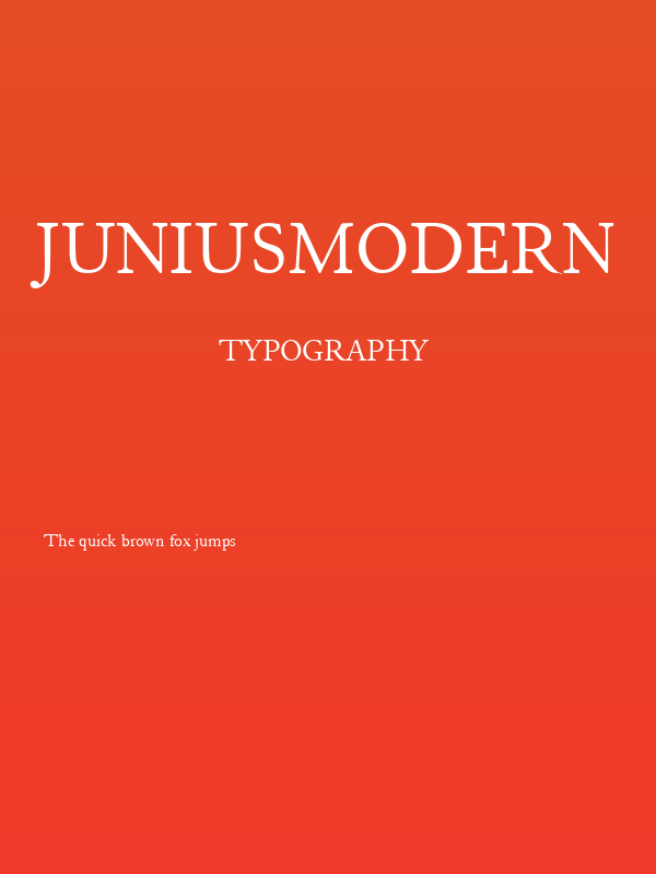 JuniusModern Poster