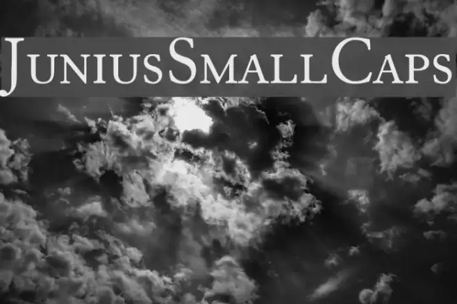 JuniusSmallCaps Font examples
