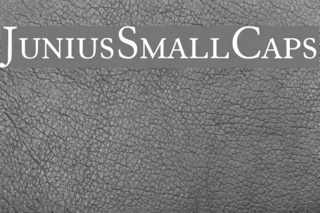 JuniusSmallCaps Font examples