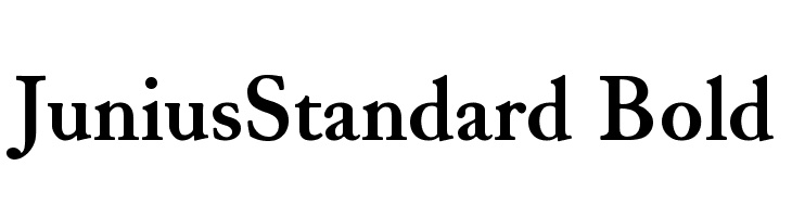 JuniusStandard Bold Font