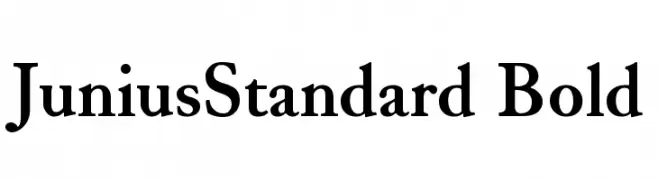 JuniusStandard Bold  Скачать бесплатные шрифты