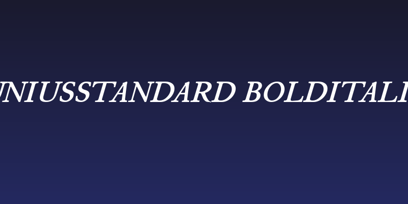 JuniusStandard BoldItalic Social Header